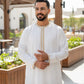 White Embroidered Emirati Thobe