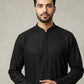 Black Embroidered Kurta With Pajama