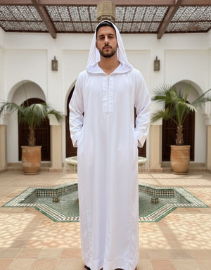 White Hoody Thobe