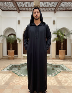 Black Hoody Thobe