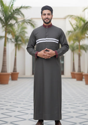 Grey Designer Thobe