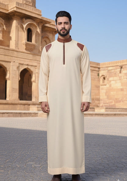 Cream Designer Thobe