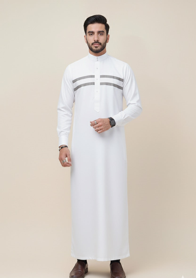White Designer Thobe