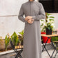 Plain Light Grey Saudi Thobes