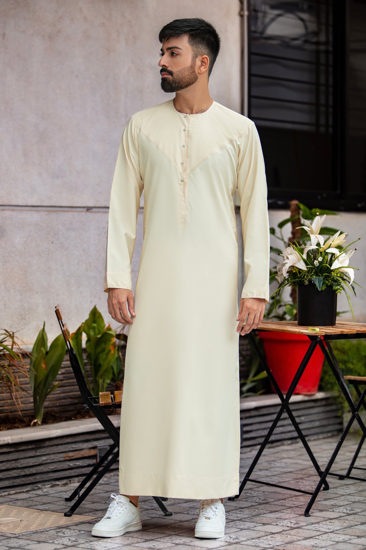 Light Yellow Emartai Thobe
