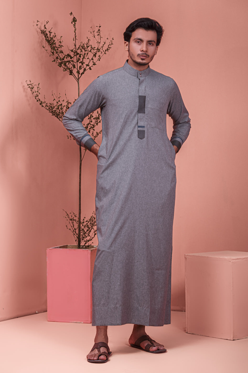 Light Grey Designer Thobe