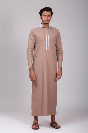 The Crest – Light Brown Designer Thobe
