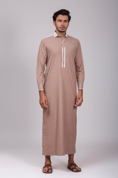 Light Brown Designer Thobe