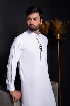 White Designer Thobe