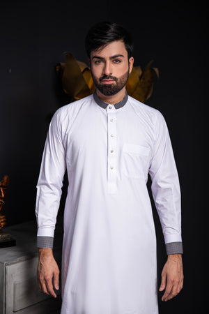 White Designer Thobe