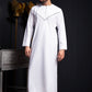 White Emarati Embroidered Thobe