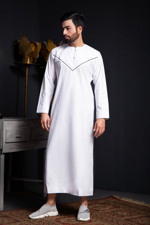 White Designer Thobe