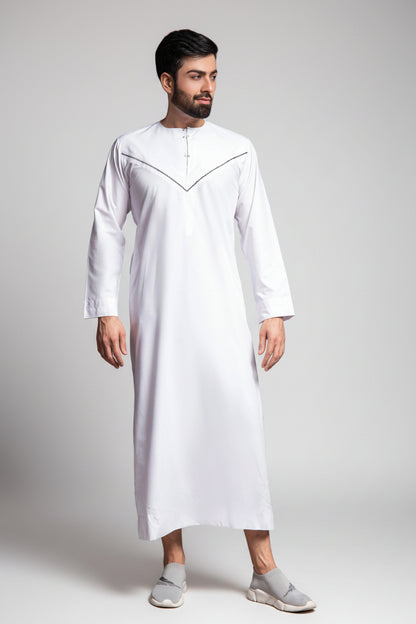 The Majestic – White Designer Thobe