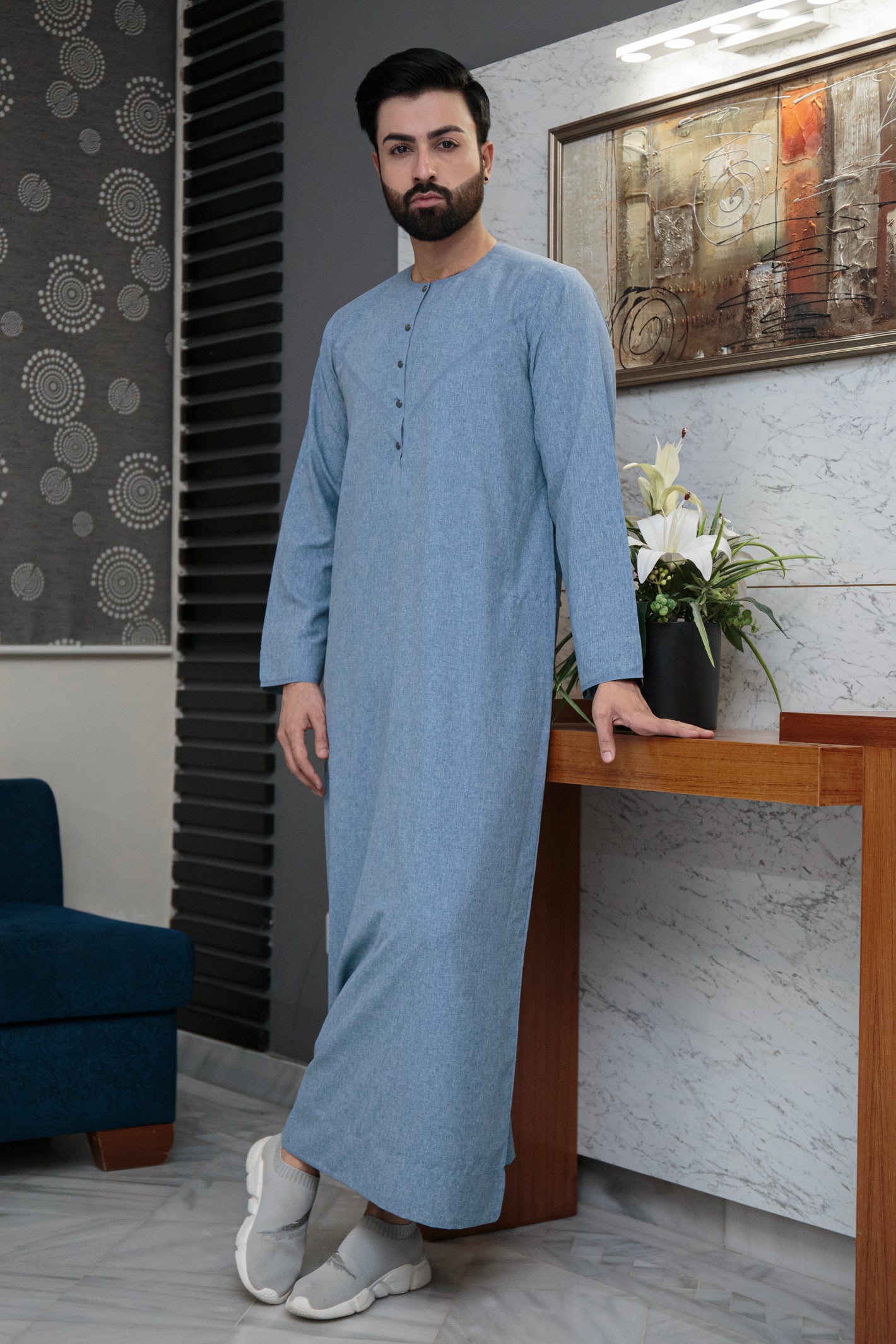 Light Blue Emarati Thobe