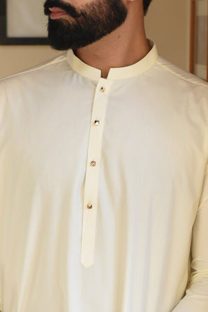 CREAM COLOR-KAMEEZ SHALWAR