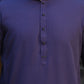 DRAK BLUE SELF-KAMEEZ SHALWAR